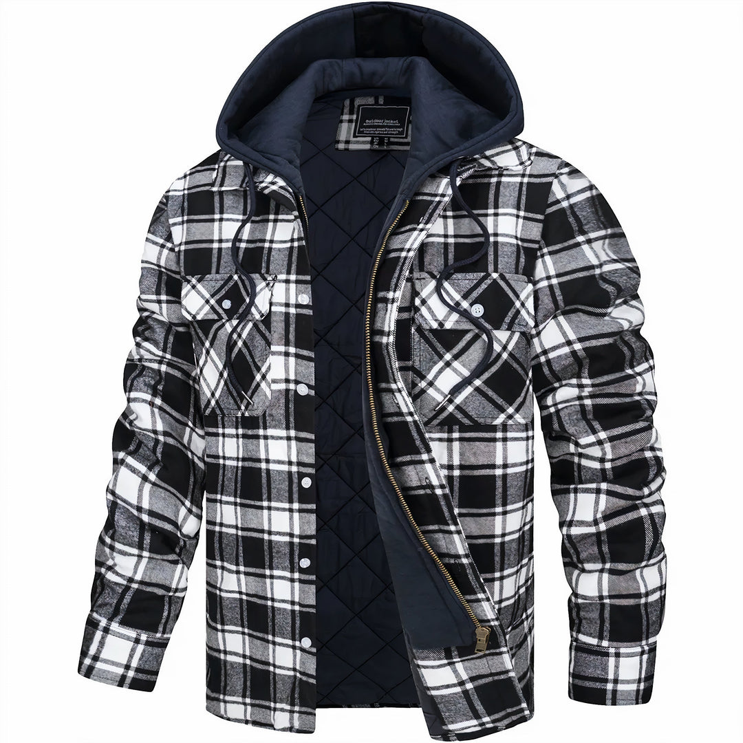 Men's Fleece Lined Plaid Jacket