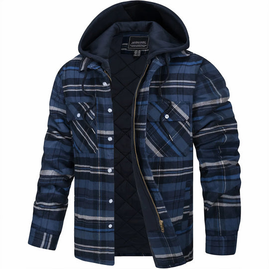 Men's Fleece Lined Plaid Jacket